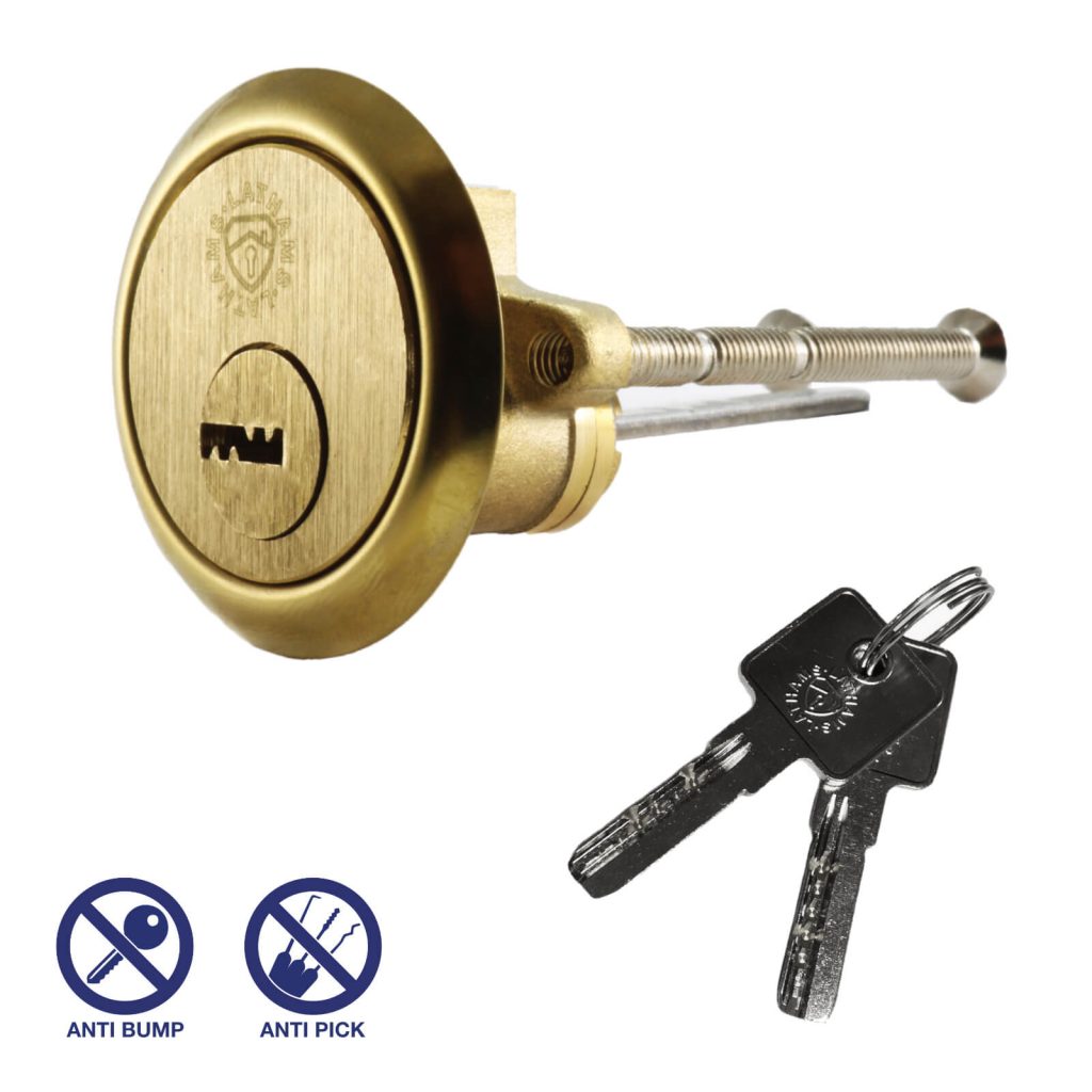 Security Rim Cylinder Door Lock | lathamshardware.co.uk